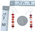 Authentic Sterling Silver Oyster Shell Bead Hook Dangle Earrings DX115837